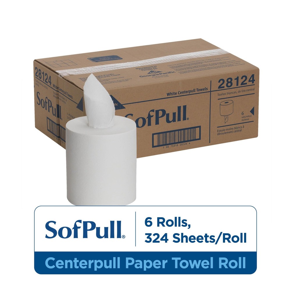 Georgia-Pacific SofPull Centerpull Regular Capacity Premium Paper Towel, Whit...