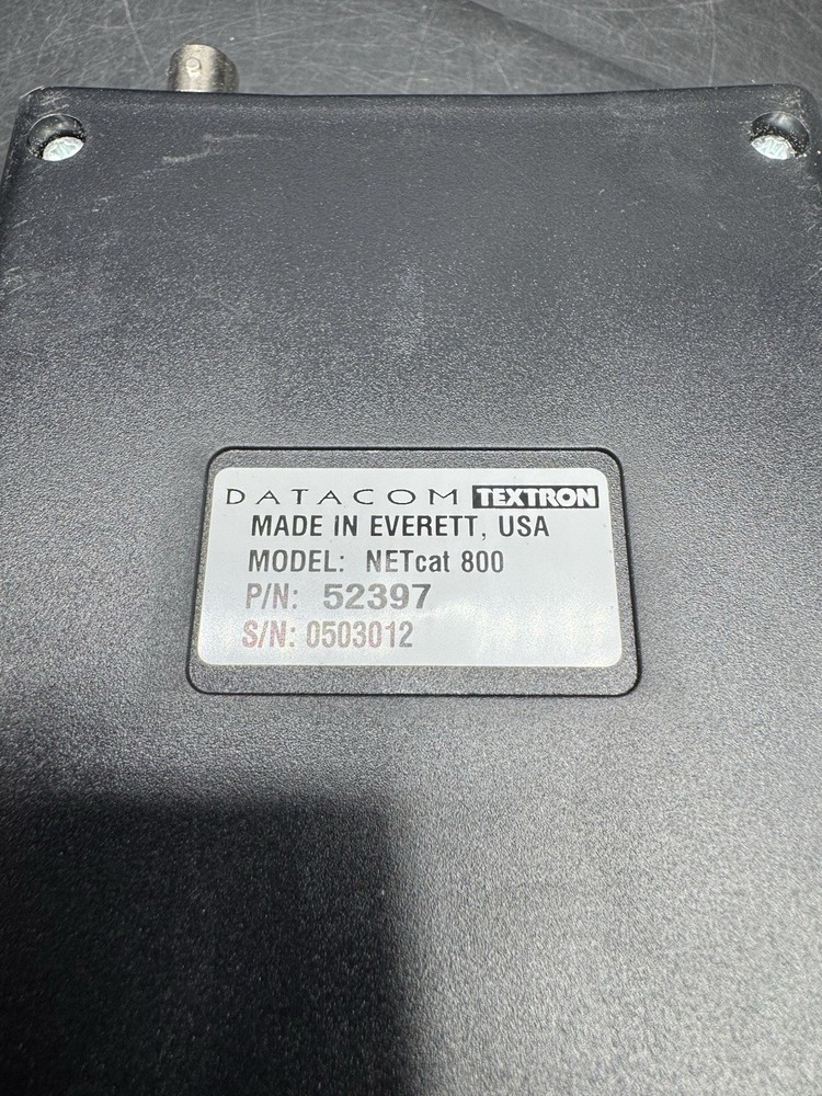 DATACOM TEXTRON NETcat 800 LAN Trouble Shooter Network Cable Tester