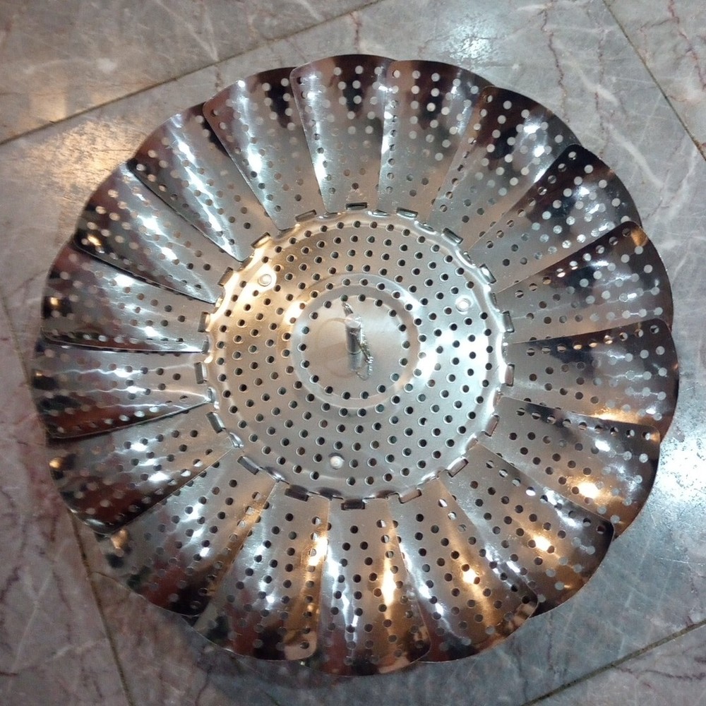 Vegetable Steamer Basket Cooking Foldable Adjustable Stainless Steel Pot Insert