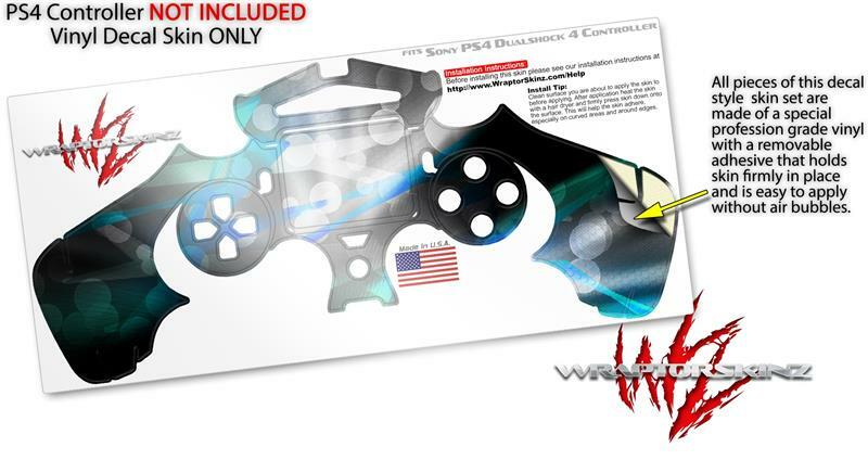 Skin for Sony PS4 Controller ZaZa Teal