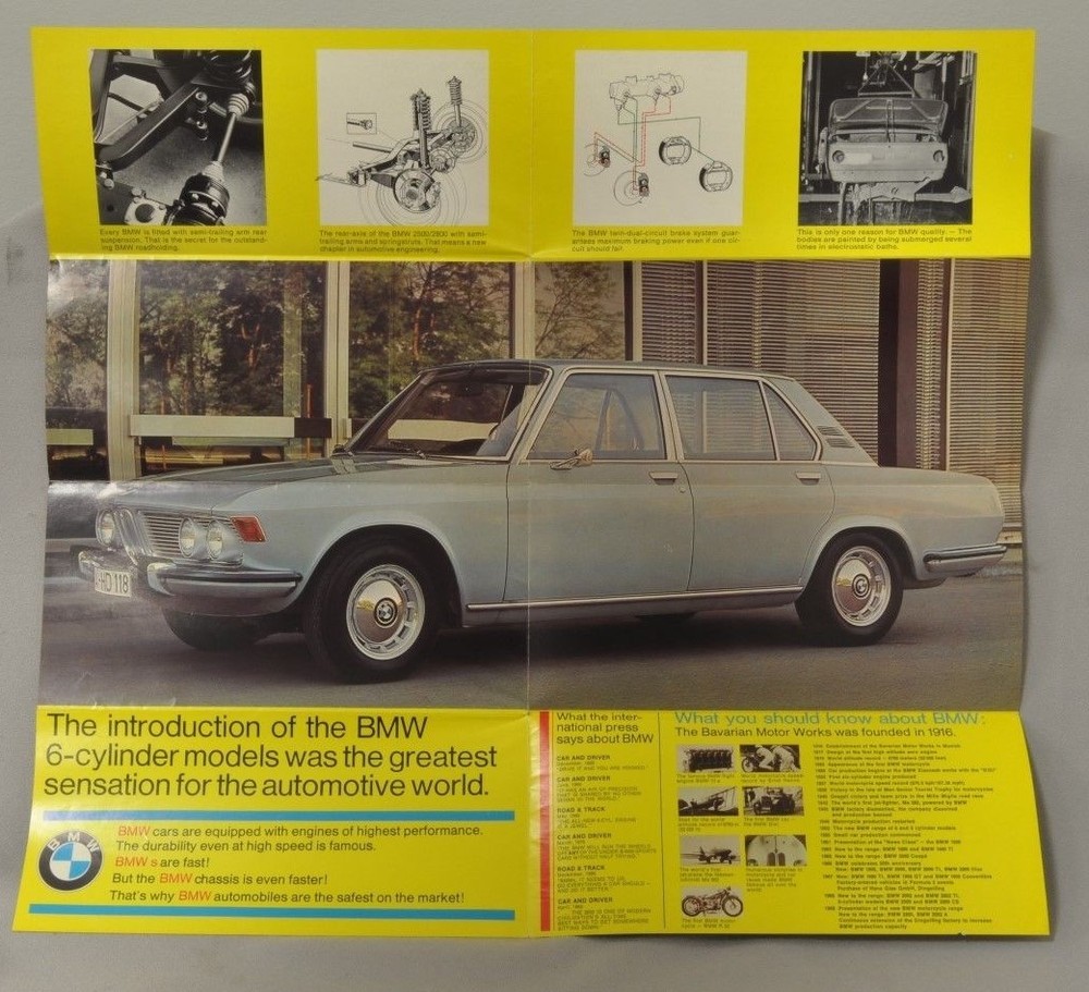Bavaria's Unbeatable BMW brochure. Good Condition