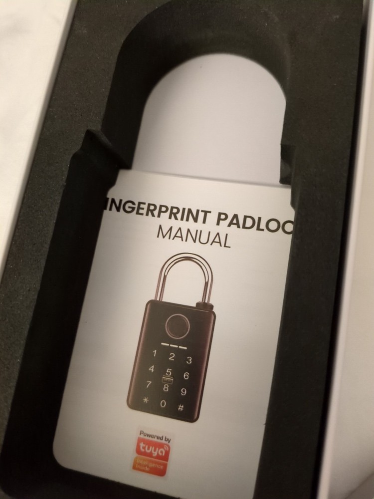 Fingerprint Smart Lock Padlock New Rechargeable