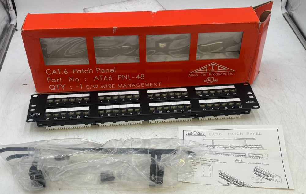 Allen Tel Products AT55B-PNL-48 CAT 6 Patch Panel