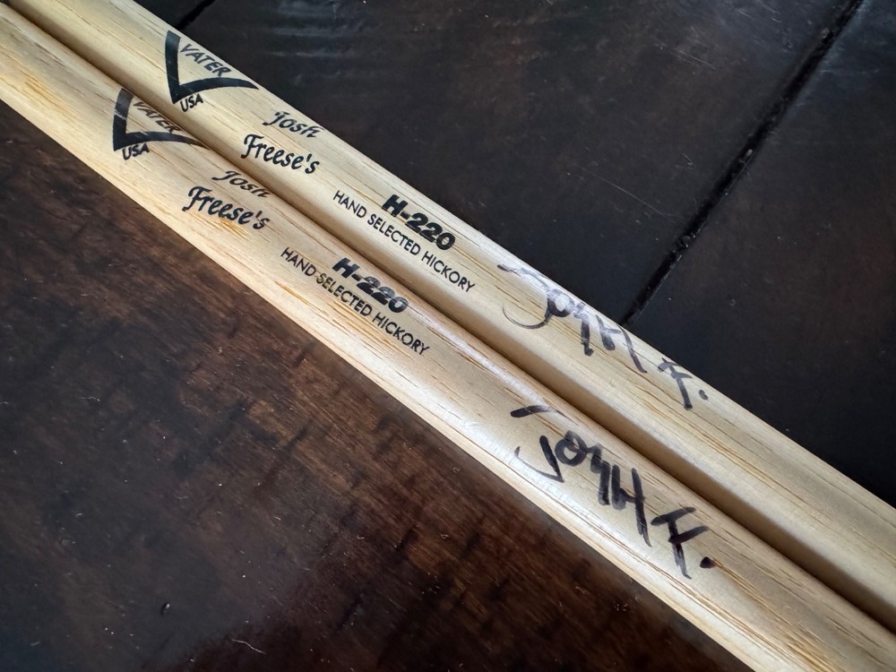 Vater Josh Freese Signed Drumsticks
