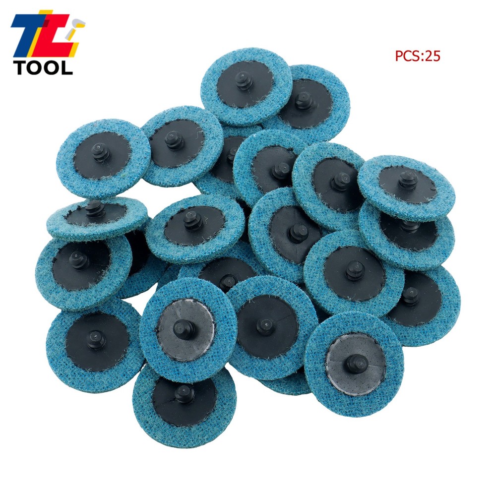 25 Pack Surface Conditioning Quick Change Discs 2" Fine Prep Pad Discs
