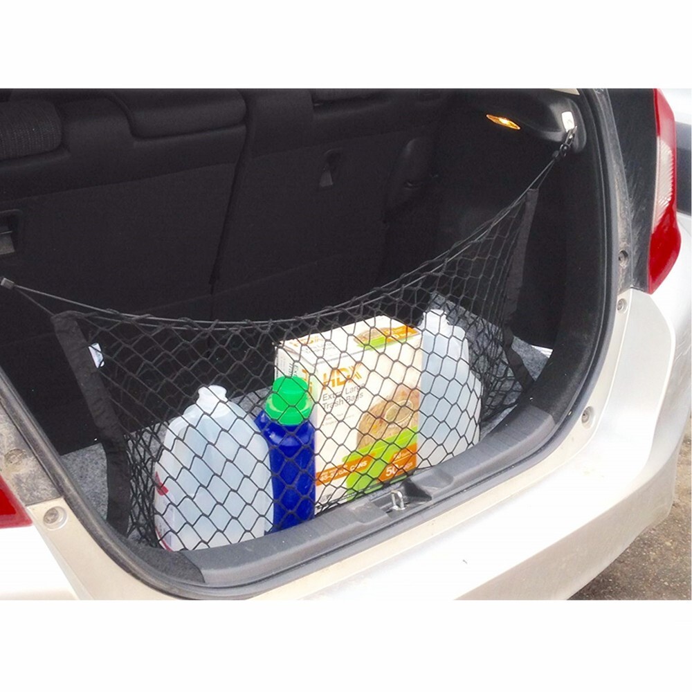 Car Boot Cargo Nets Standing Net Storage Organiser Rear Seat Cargo Bag Elastic
