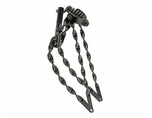 NEW! 20 BENT FLAT TWISTED SPRING FORK 1 INCH BLACK.