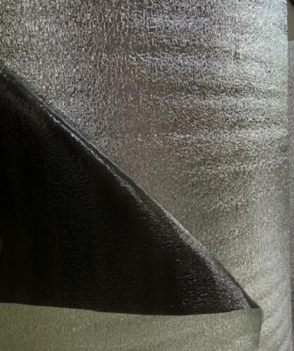 BLACK REFLECTIVE FOAM CORE GARAGE DOOR PANEL ROLL INSULATION (24" X 4')