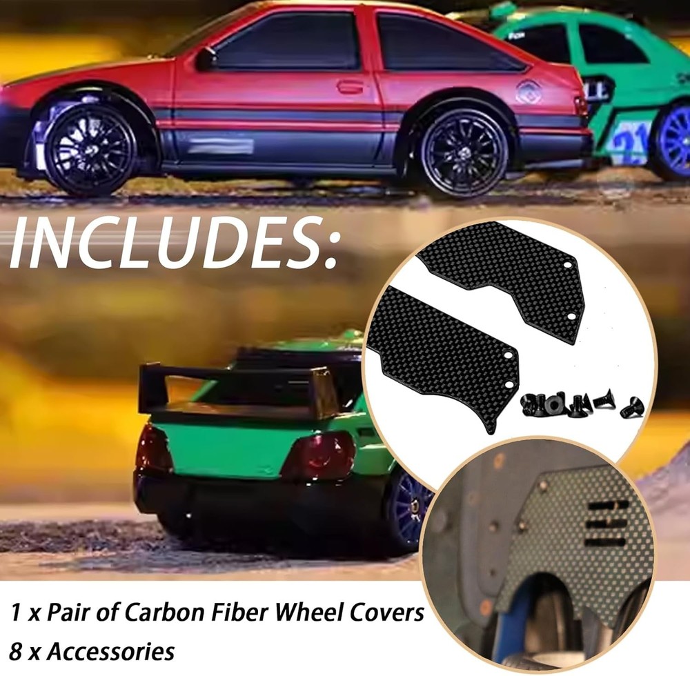 2PCS Air Dam Diffuser/Wheel Covers Ti2154218 Compatible with Limitless/Infractio