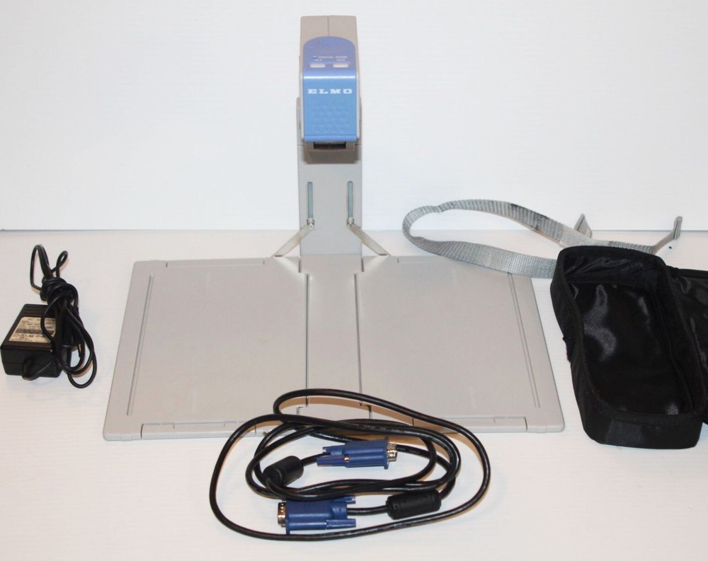 Elmo HV-11-110XG Digital Visual PresenterProjector + Power Supply & Cable TESTED