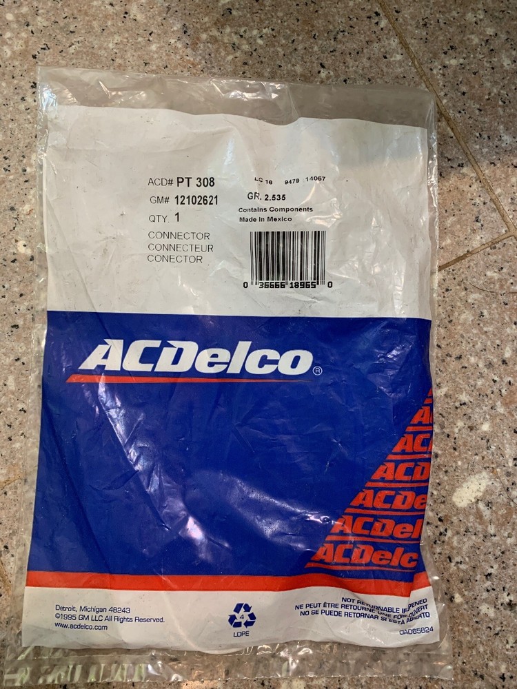 AC Delco Engine Coolant Temperature Sending Unit Switch Connector New PT308