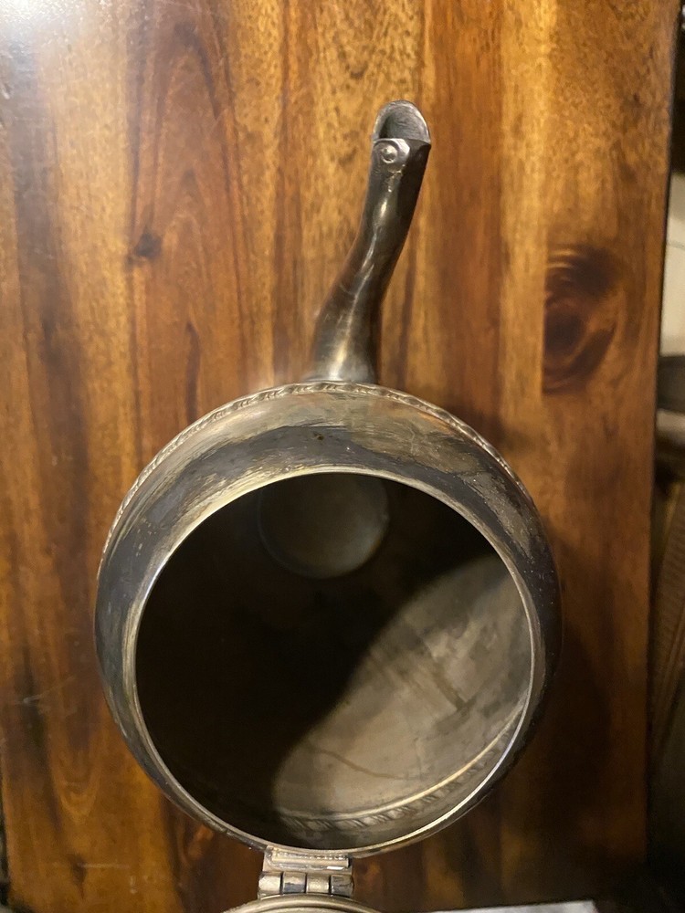 Vintage Silver Plated Coffee / Tea Pot 11" Tall