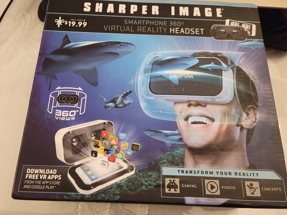Sharper Image Smartphone 360* Virtual Reality Headset NEW 360* views