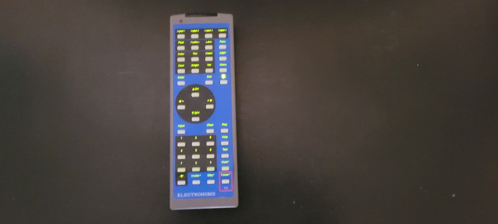 ELECTROHOME VISTAGRAPHX REMOTE CONTROL