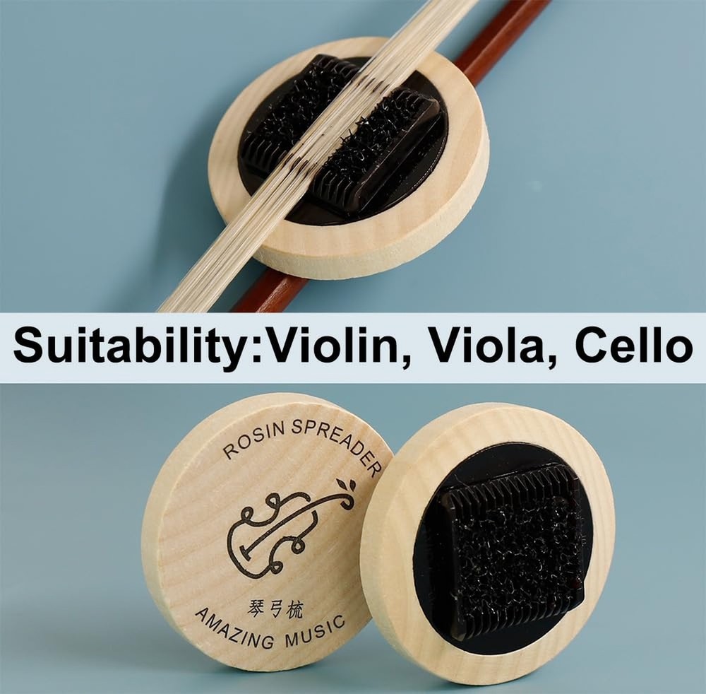 Bow Comb Rosin Spreader Separates Stuck Strings (Violin, Viola, Cello) Remove...