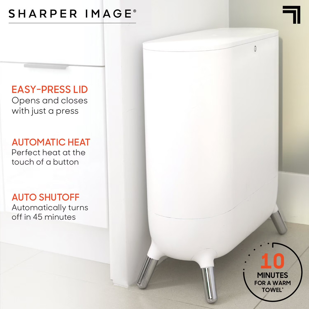 Sharper Image Spastudio Towel Warmer, Heated Comfort + Aromatherapy