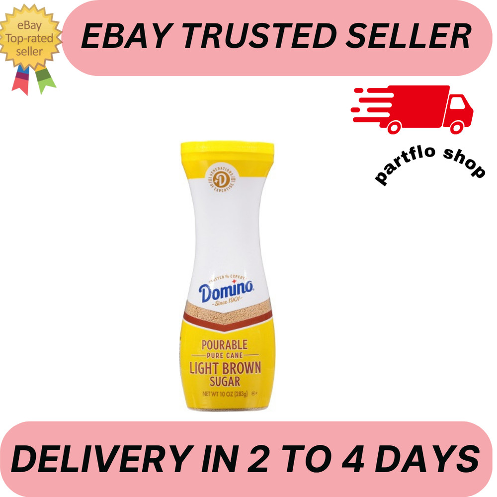 DOMINO POURABLE LIGHT BROWN SUGAR  10OZ