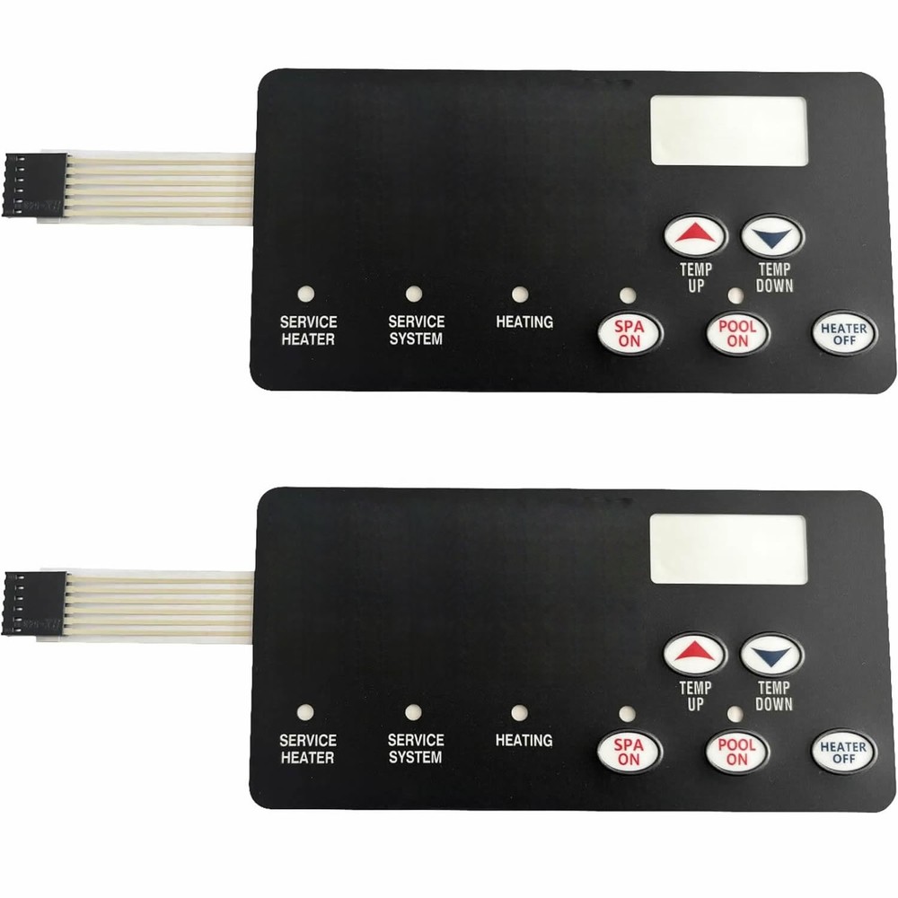 2X Switch Membrane Pad Replace for Pentair472610Z MasterTemp Pool and Spa Heater