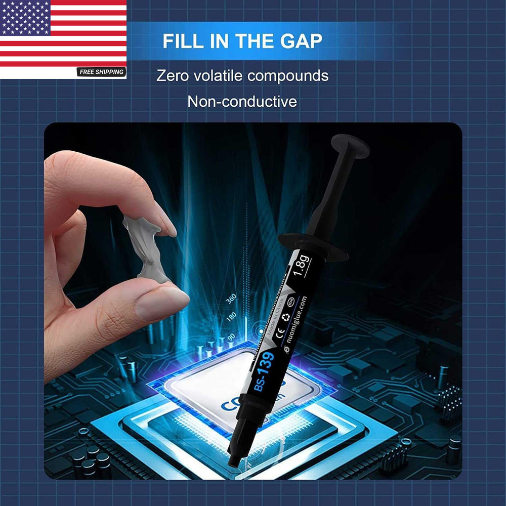 Thermal Paste, 11G with Toolkit CPU Paste Thermal Compound Paste Heatsink for Ic