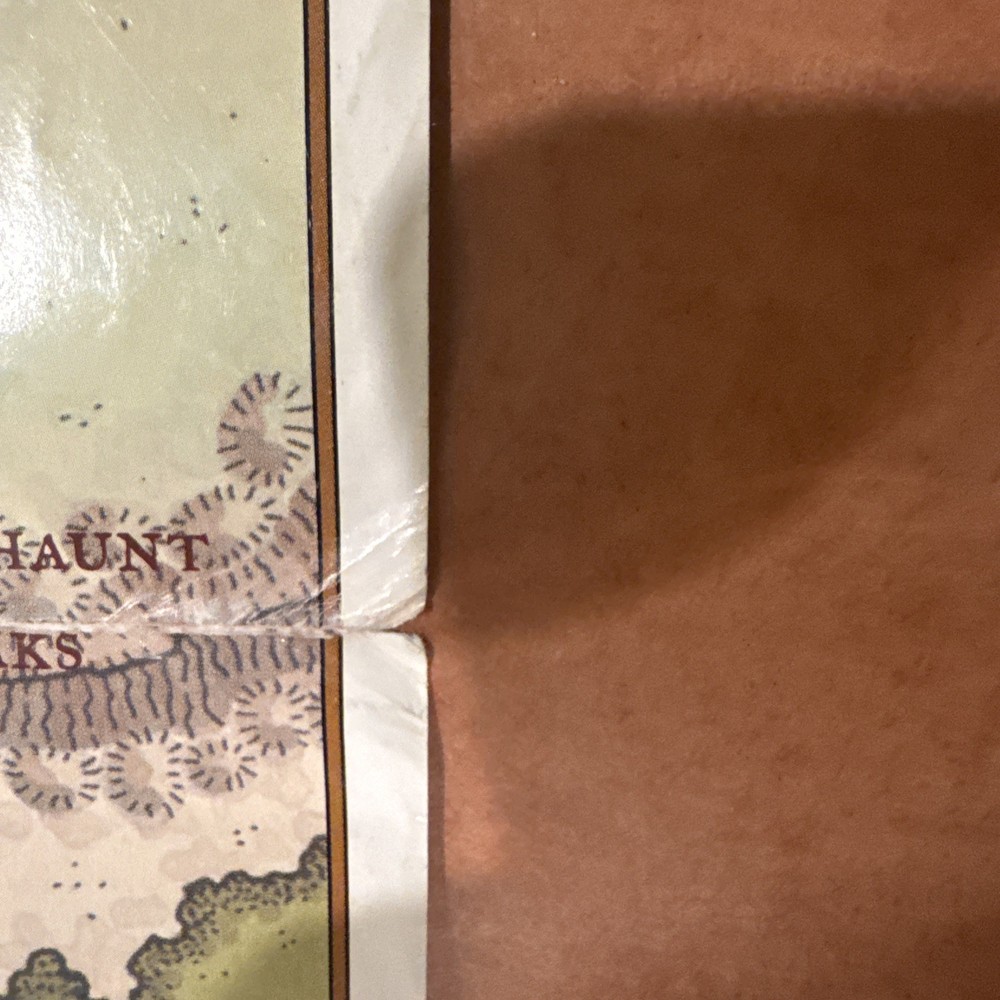 Forgotten Realms Map of Faerun (Upper Right) - AD&D D&D Foldout