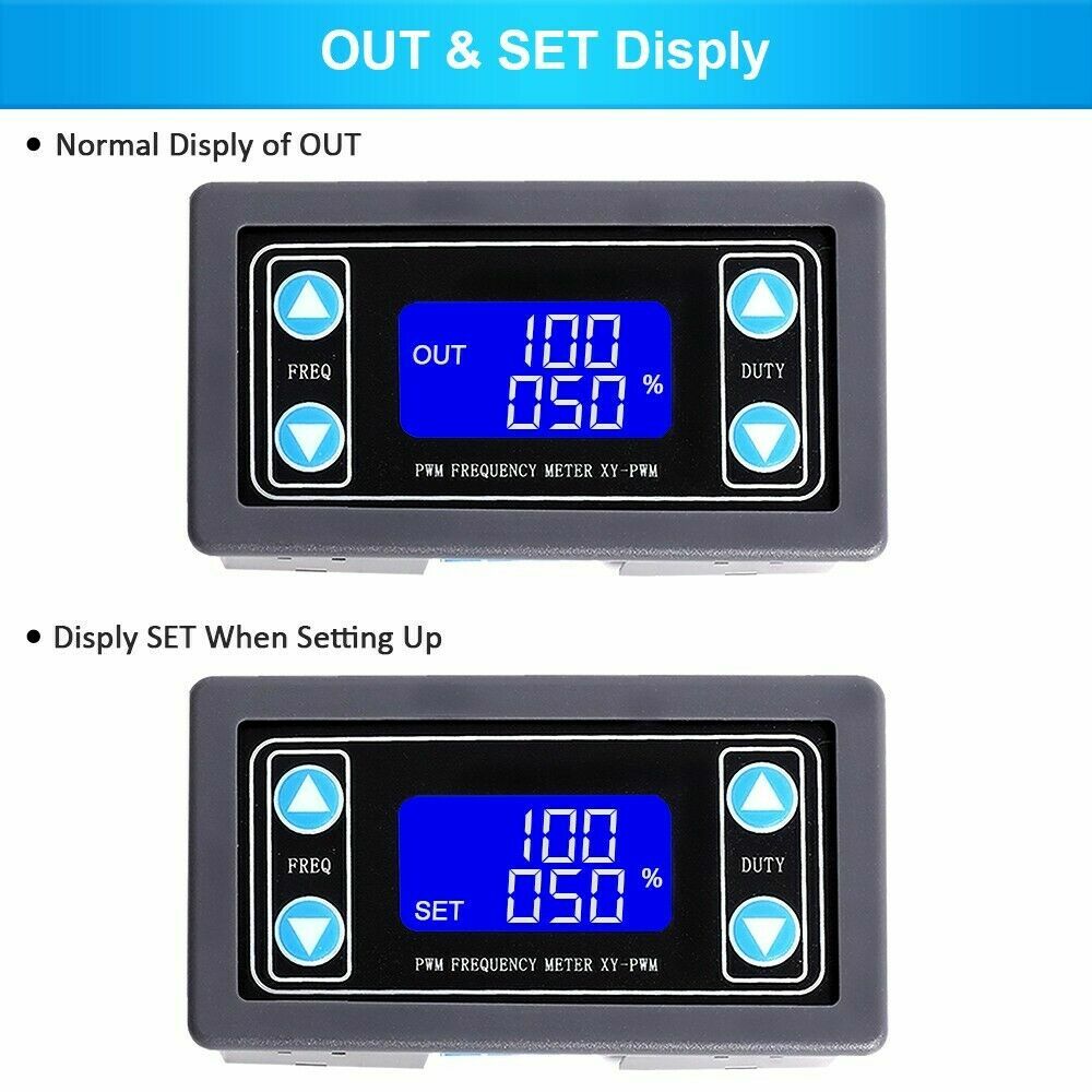 Signal Generator Module Adjustable PWM Pulse Frequency Duty Cycle Square Wave