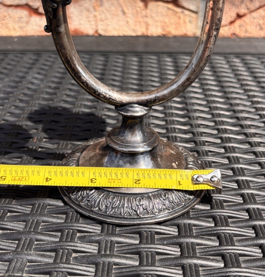 Vintage Silver Plated Double Candlestick Elegant D6132