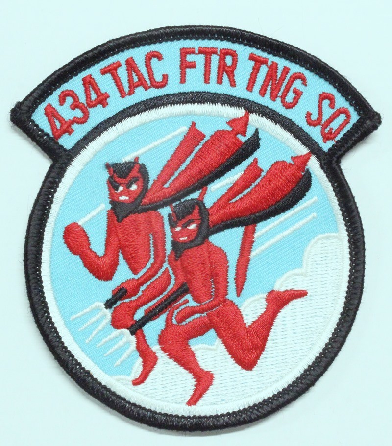 USAF Air Force Patch: 434th Tactical Fighter Training Squadron - 3 1/2" twill