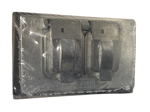 Thomas & Betts Duplex Outlet Cover WR81-CN, Stay Open Lid, Weather Proof