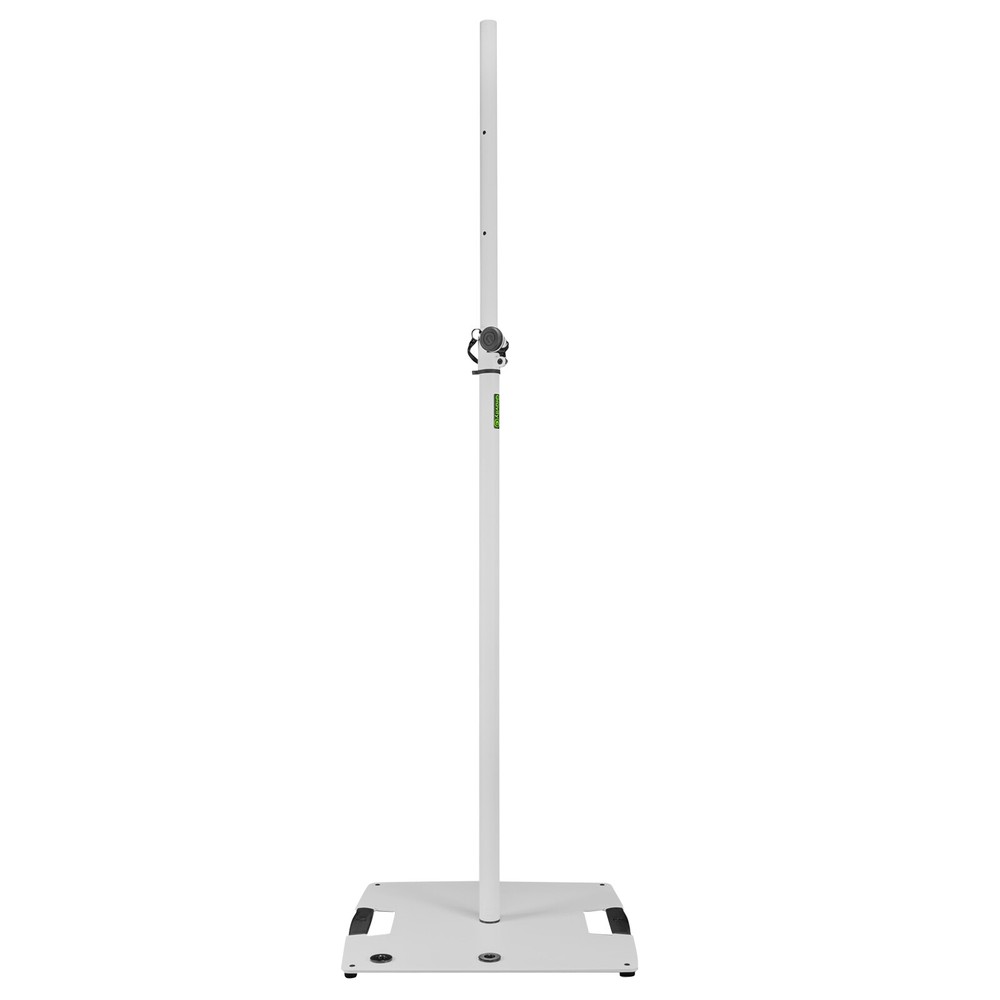 Gravity GLS431W White Square Base Lighting Stands with Cables