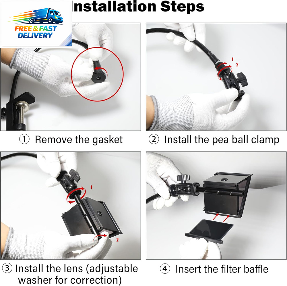 Camera Lucida Drawing Tool,Multi-Angle Fixture,Adjustable Pea Jig Projector Can