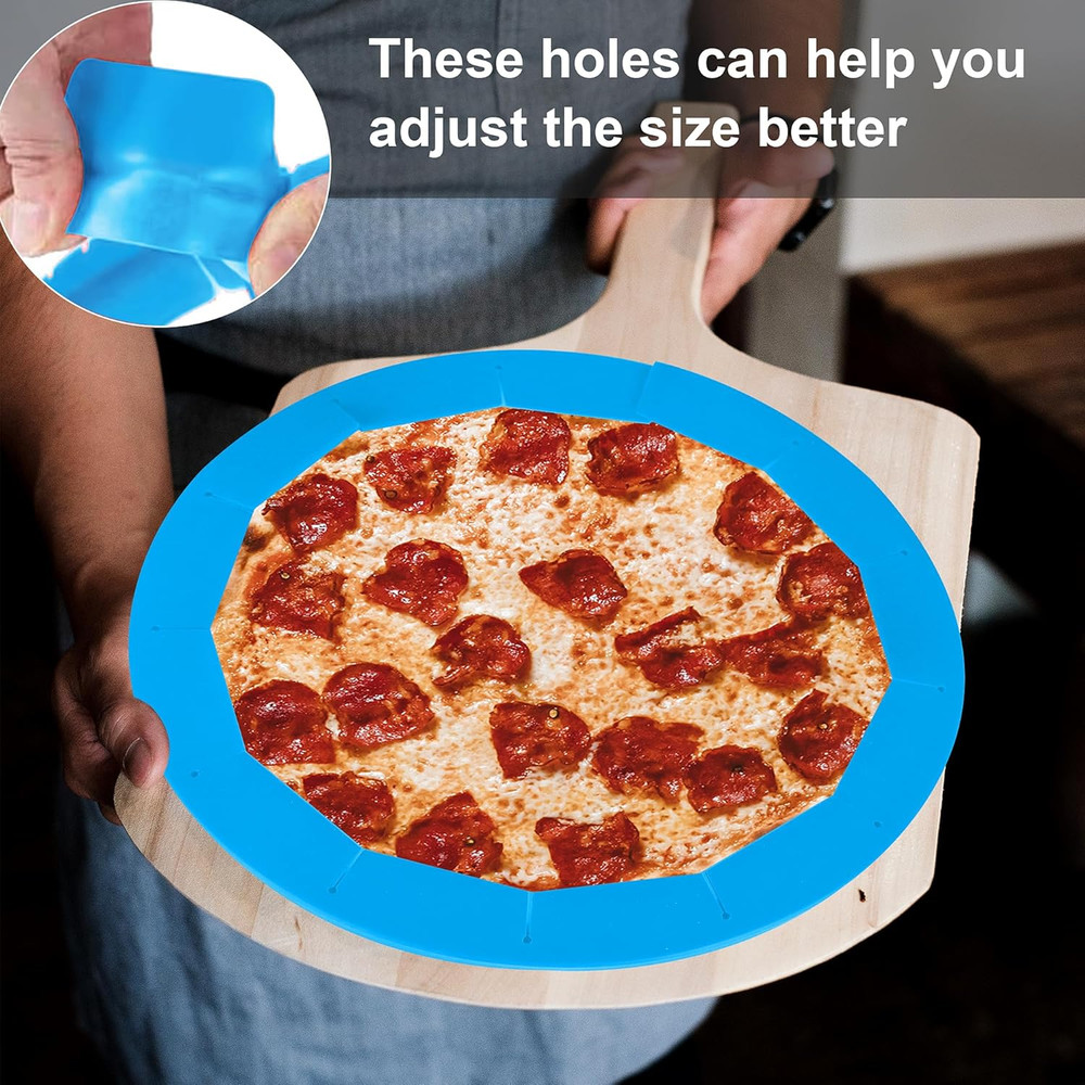 2 Pack Adjustable Pie Crust Shield Silicone Protectors - Bake Crust Protector Co