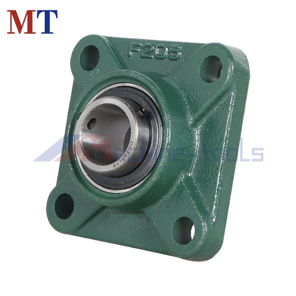 10 Pack UCF205-16 Pillow Block Flange Bearing 1" Bore 4 Bolt Solid Base