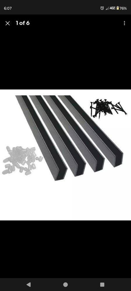 6ft Versatile Wild Hog  Track Kit Blk Galvanized (Framing Only ) Hardware Inclu