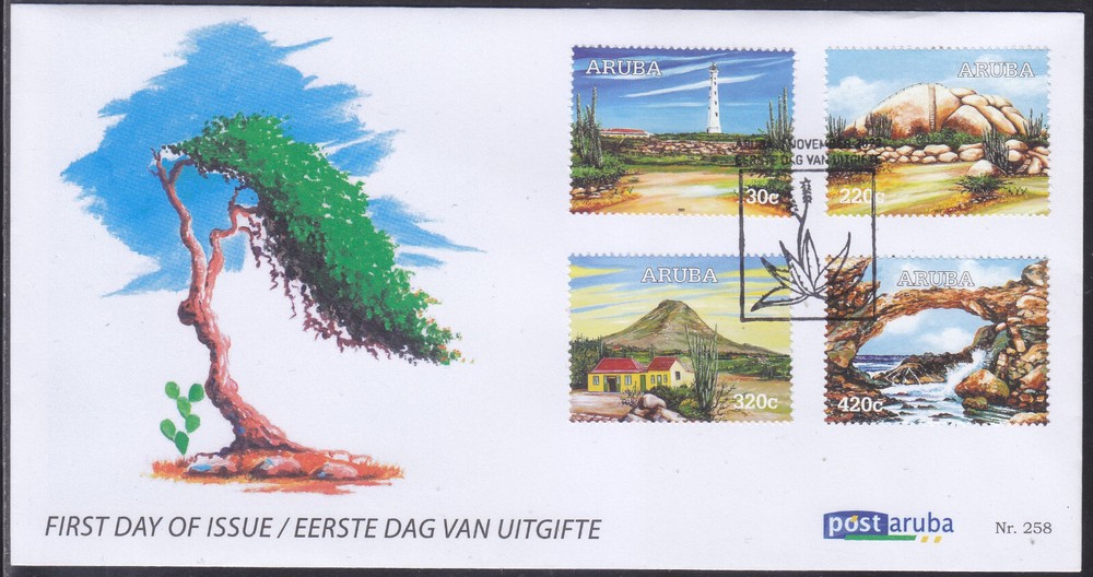 Aruba Issue FDC 2022 (258) Lighthouse - Scenery