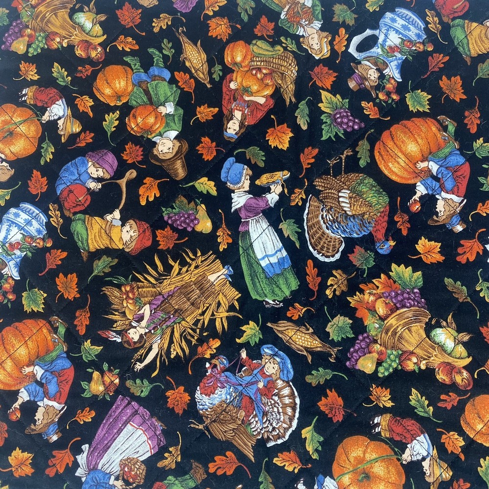 Fabric Table Runner Thanksgiving Christmas Theme Double Sided Handmade