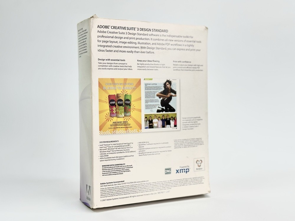 Adobe Creative Suite 3 Design Standard Macintosh MAC W/ Adobe Acrobat FAST SHIP