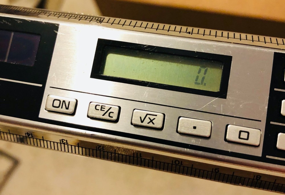DigiTech Calculator Electronic Solar Powered with Ruler and Metric Conversions
