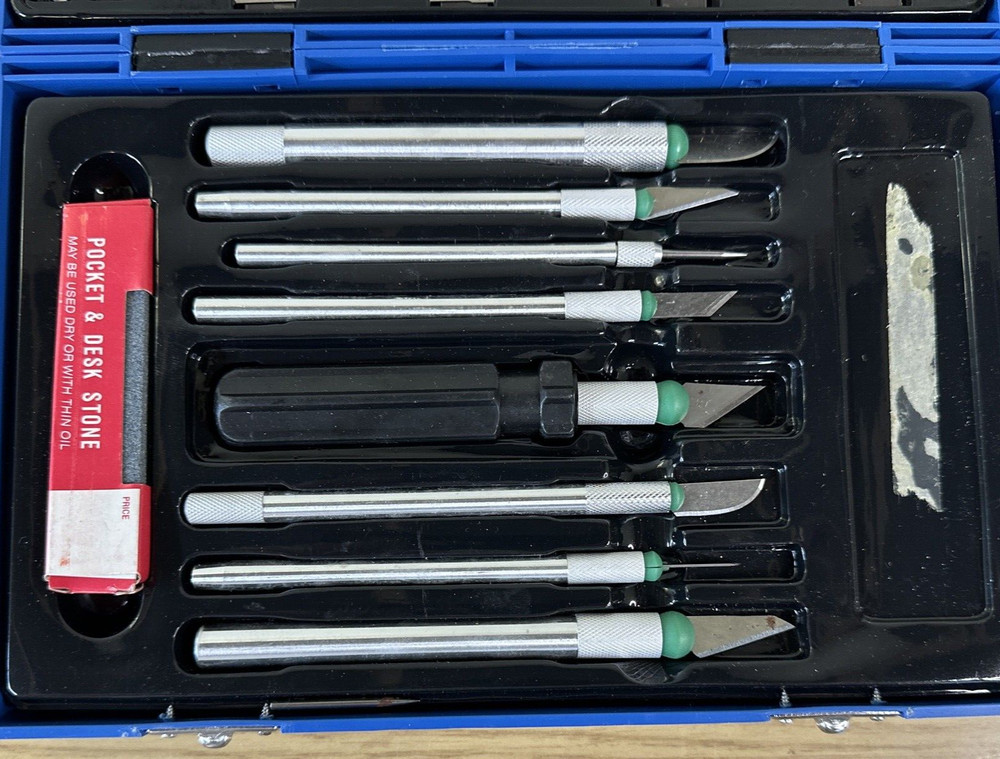56 Pc. Precision Knife Set for Hobbies & Precision Cuts! (ONE MISSING)