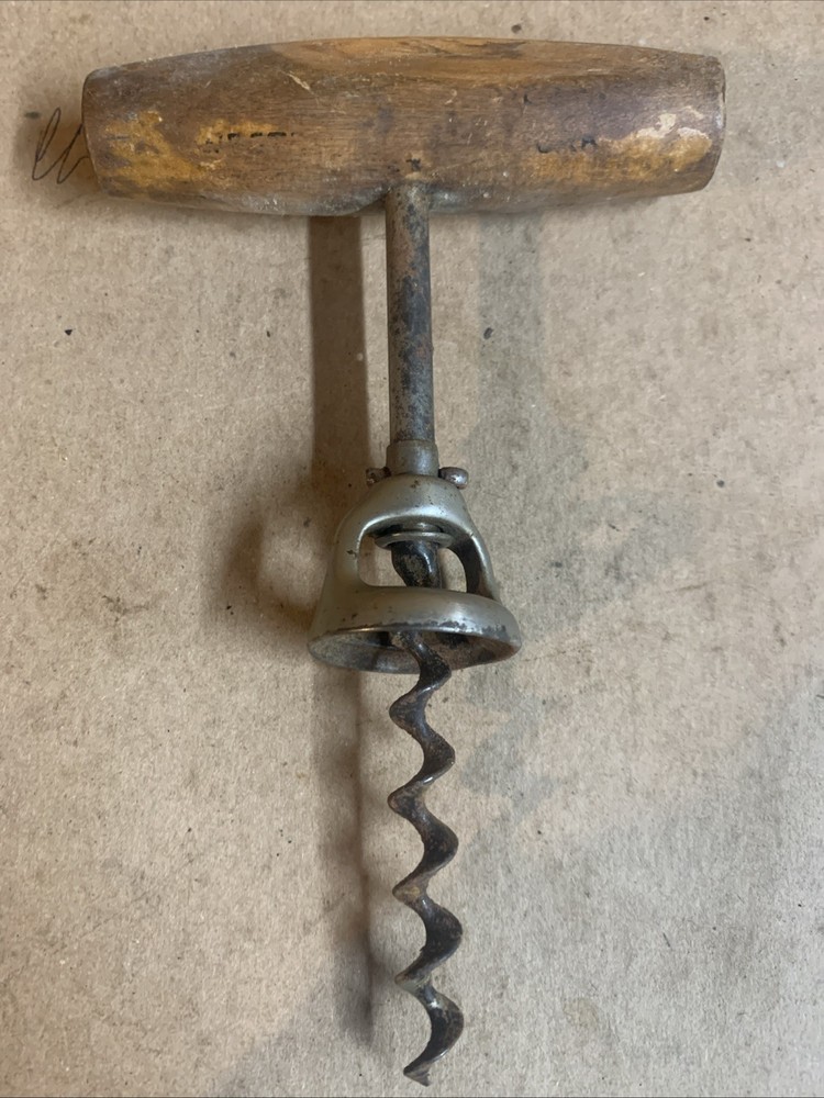 Vintage Wooden Handle Cork Screw