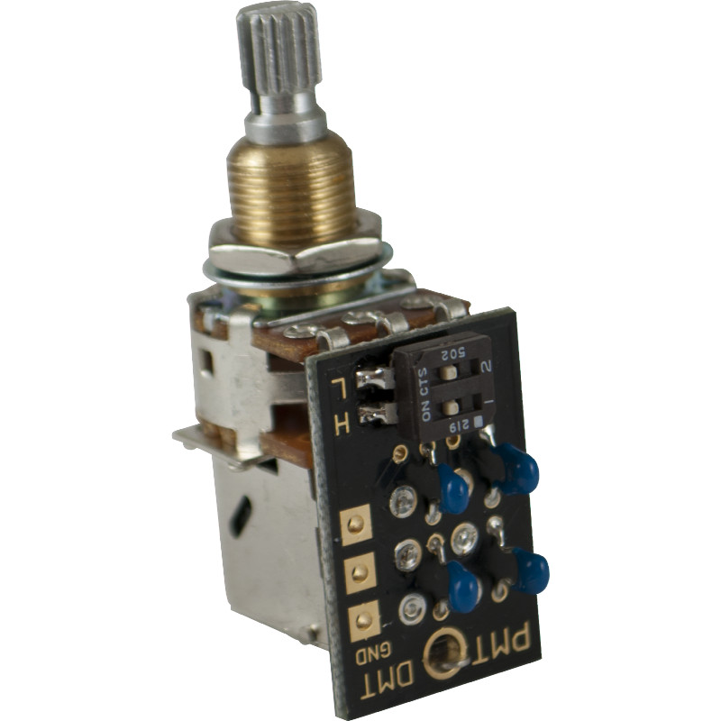 Potentiometer, PMT, Dual Mode Tone Control, Bushing Length: Short (3/8")