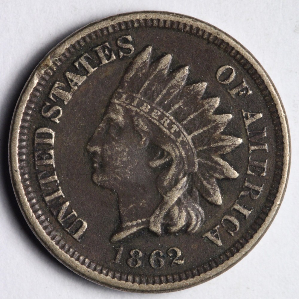 1862 Indian Head Cent Penny CHOICE XF E606 QCN