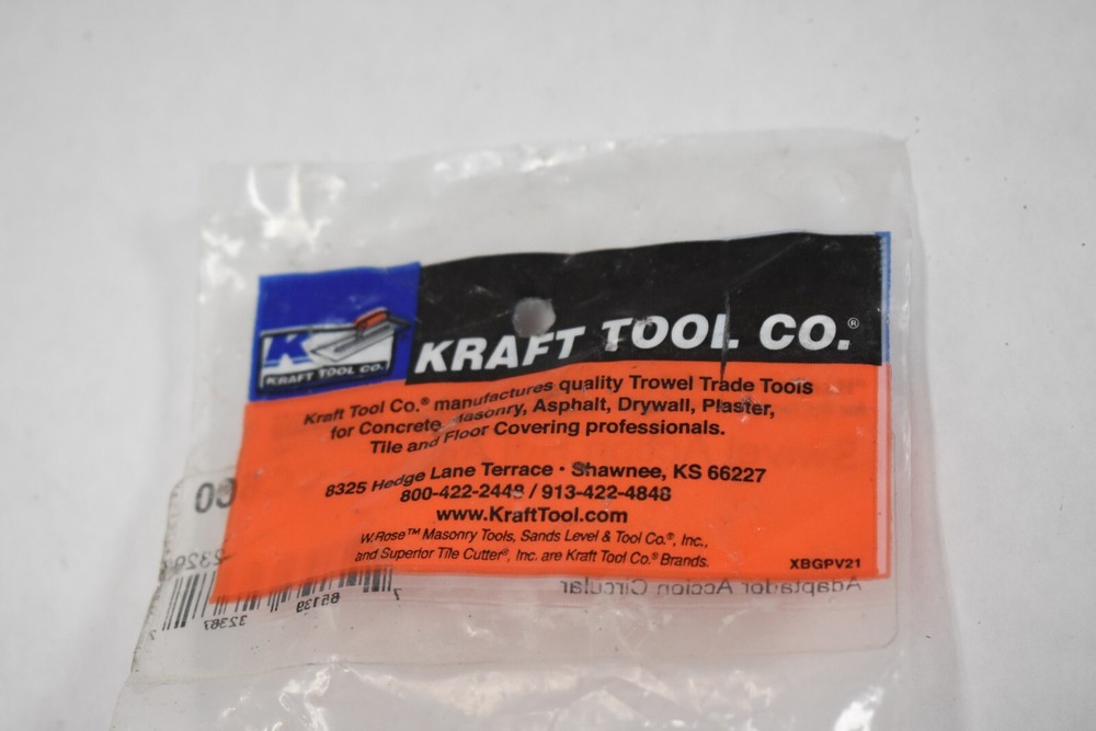 Kraft Tool Swivel Action Handle Adaptor CC600 Concrete Tool 23298 Two Bolt