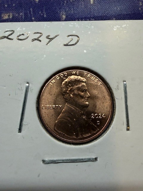 2024 D 1 US Cent BU/RED from OBW
