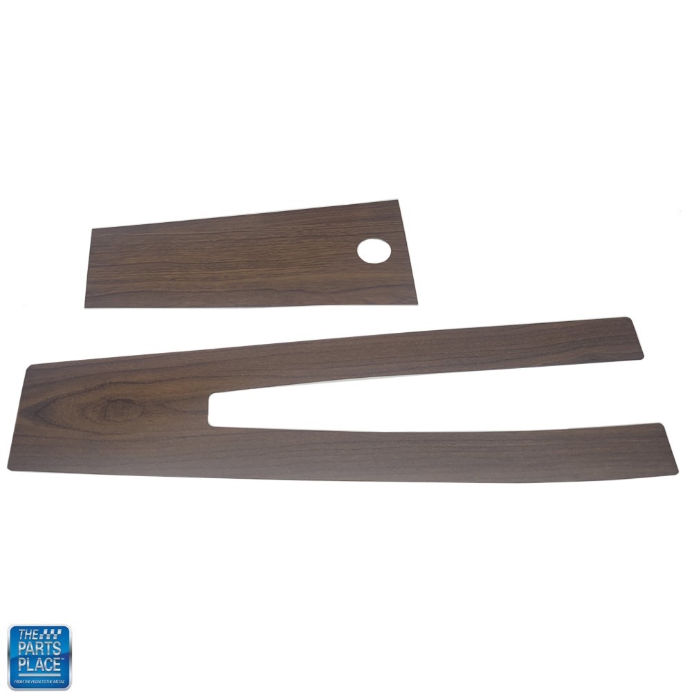 1970-77 Skylark Center Automatic Console Woodgrain Insert - 2 Pieces