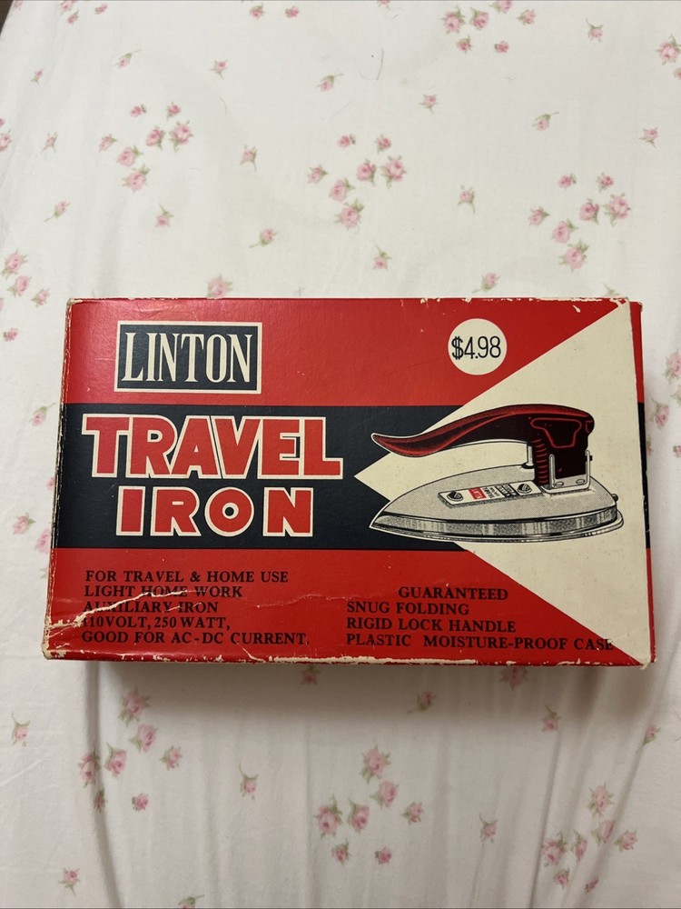 Vintage Linton Travel Folding Iron
