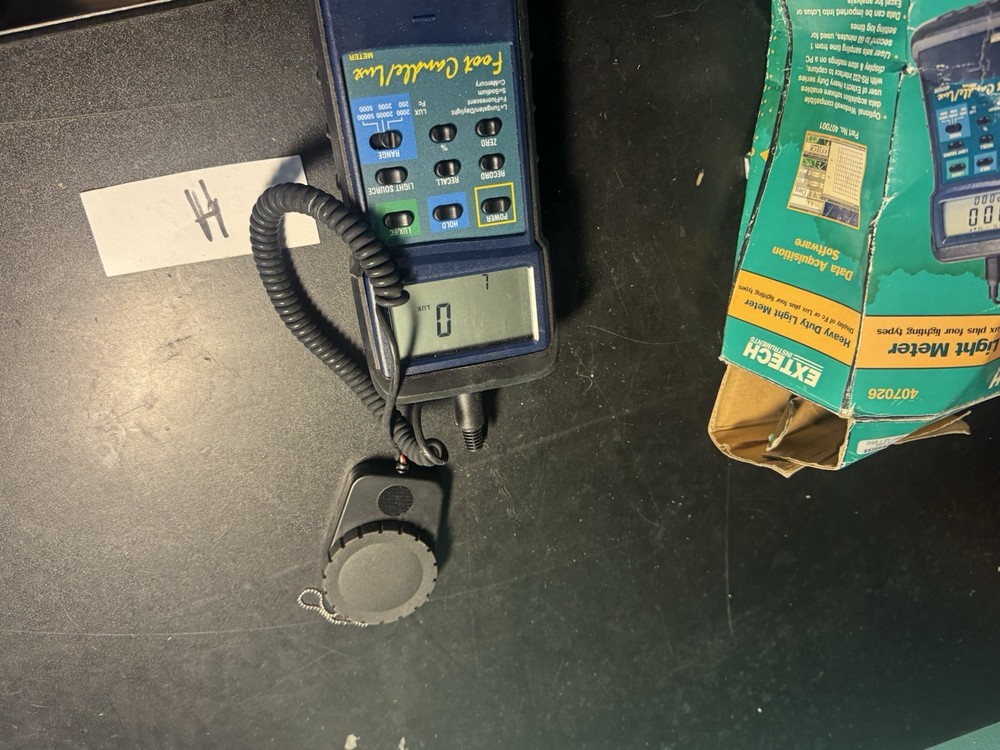 EXTECH Heavy Duty Light Meter Model 407026