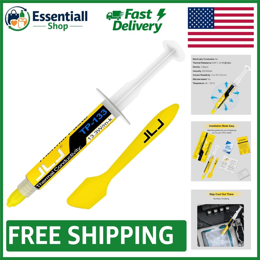 1.5g Thermal Paste for CPUs & Consoles - Long-Lasting Cooling Solution