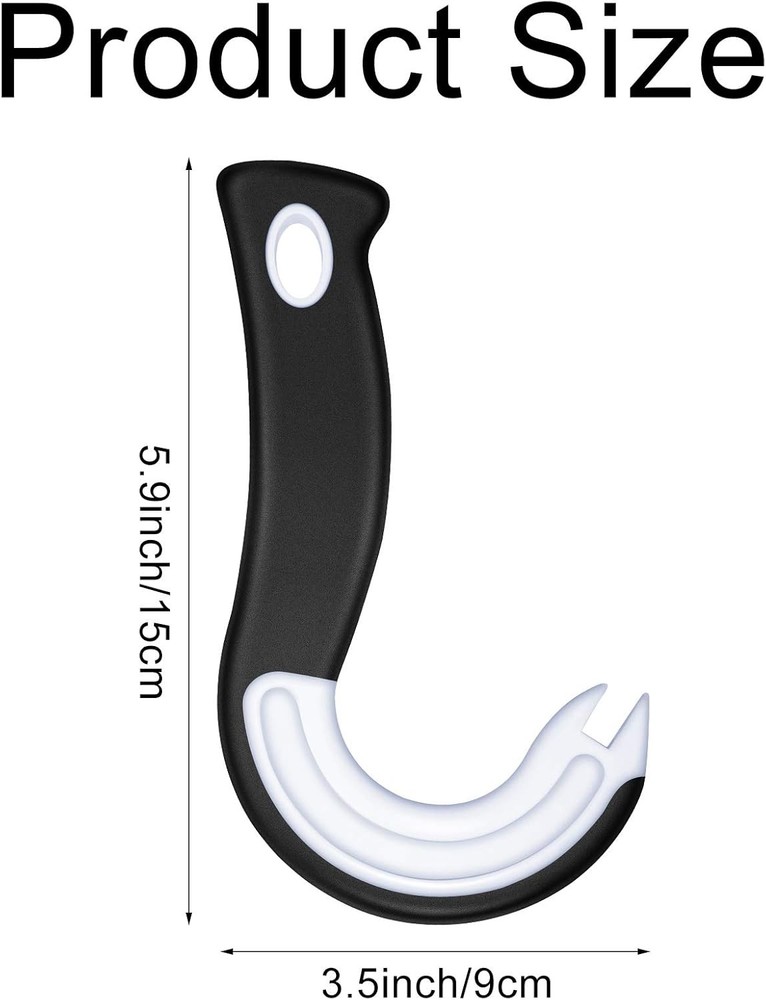 2Pcs Ring Pull Can Opener Ergonomic Tab J Black/White