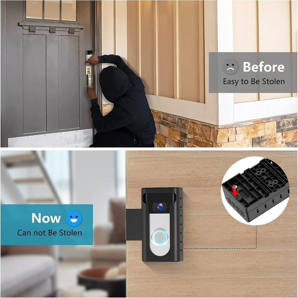 Adjustable Anti-Theft Doorbell Mount with Motion Sensor - Easy Installation