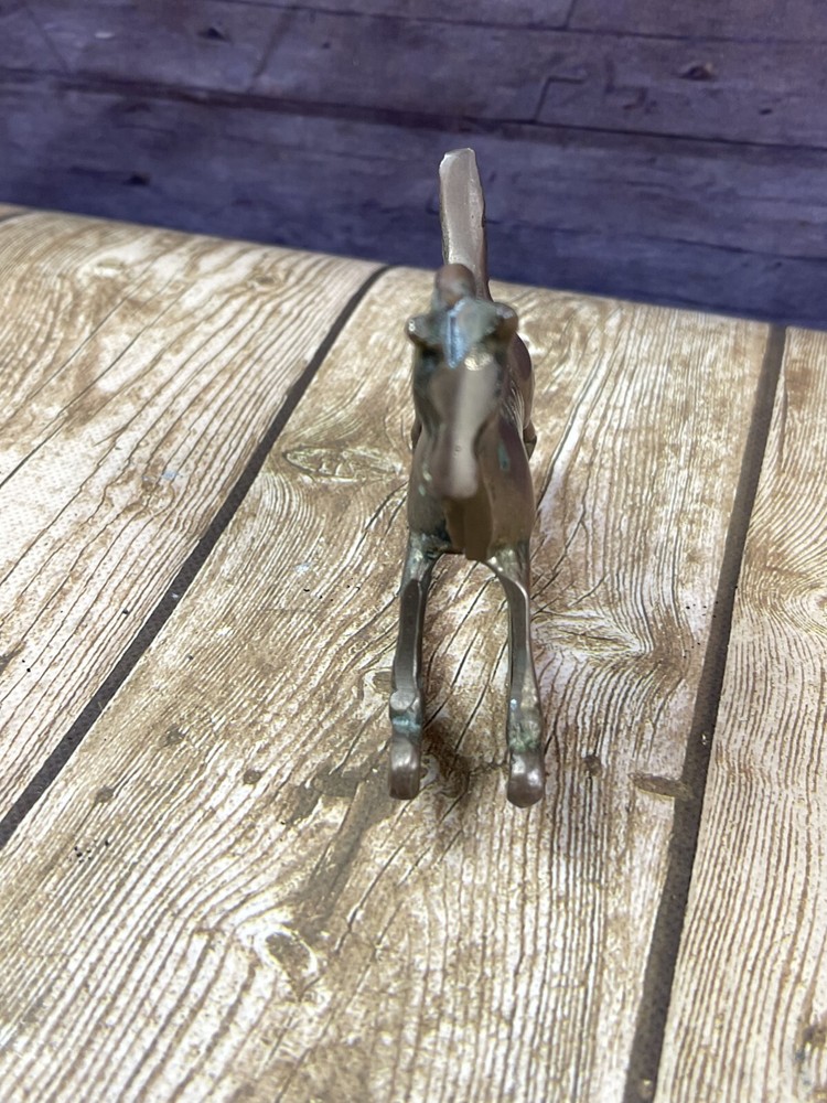 Brass Rocking Horse Figurine